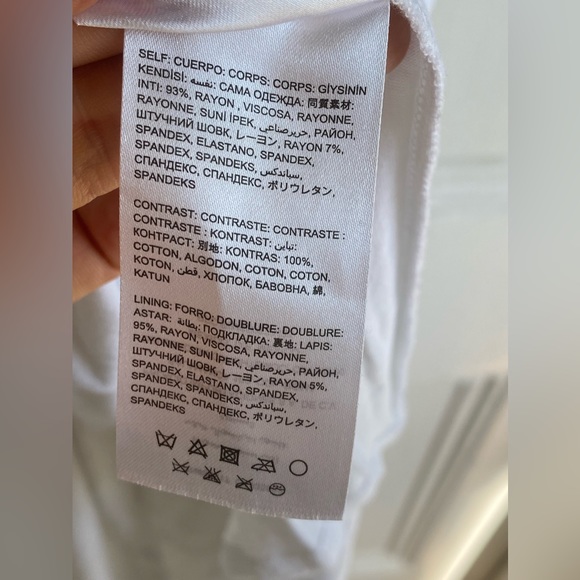 House of Harlow 1960 Dress Floral Linen Tier Bow Tie Shoulders Sz M - Picture 12 of 16